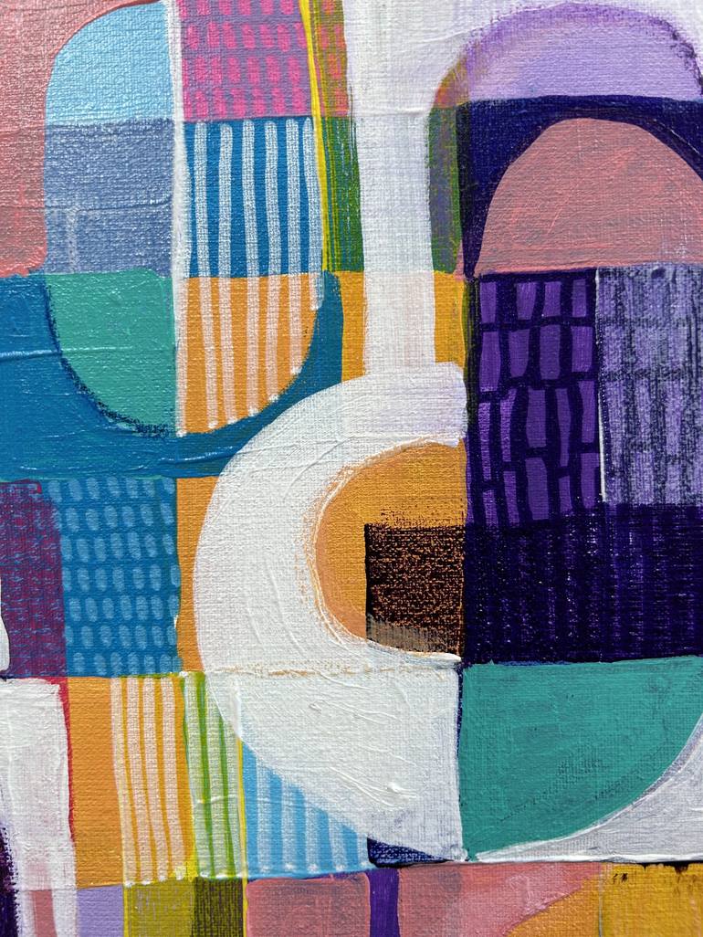 Original Abstract Geometric Painting by Samantha Malone