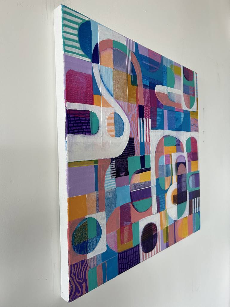 Original Abstract Geometric Painting by Samantha Malone