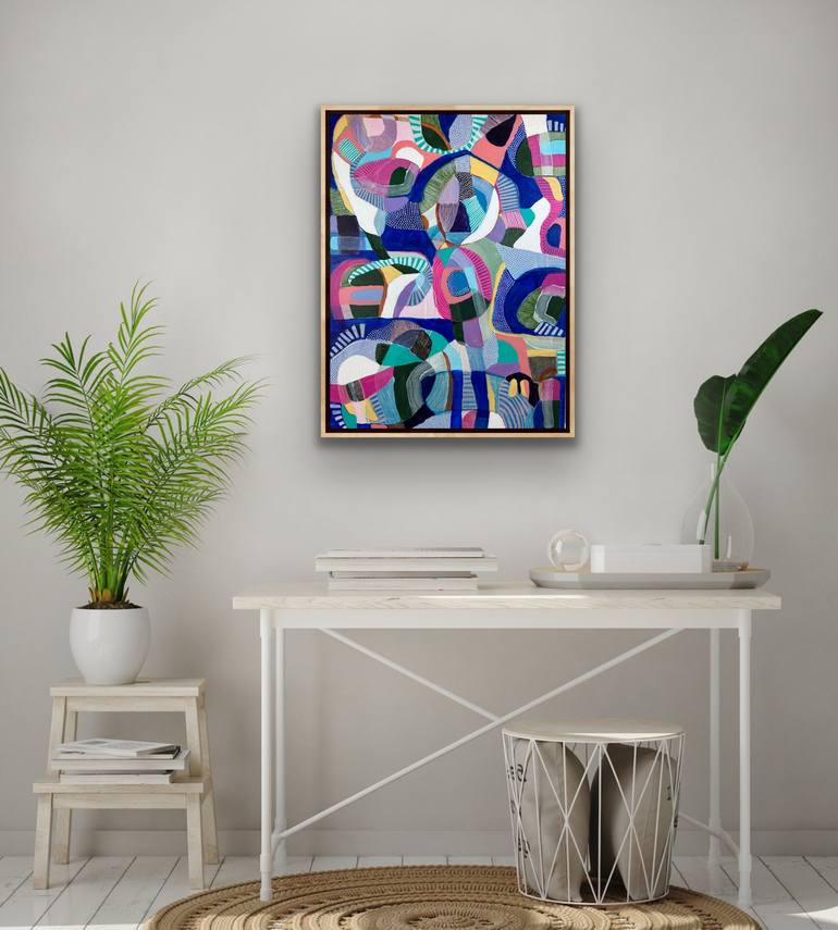 Original Abstract Expressionism Patterns Painting by Samantha Malone