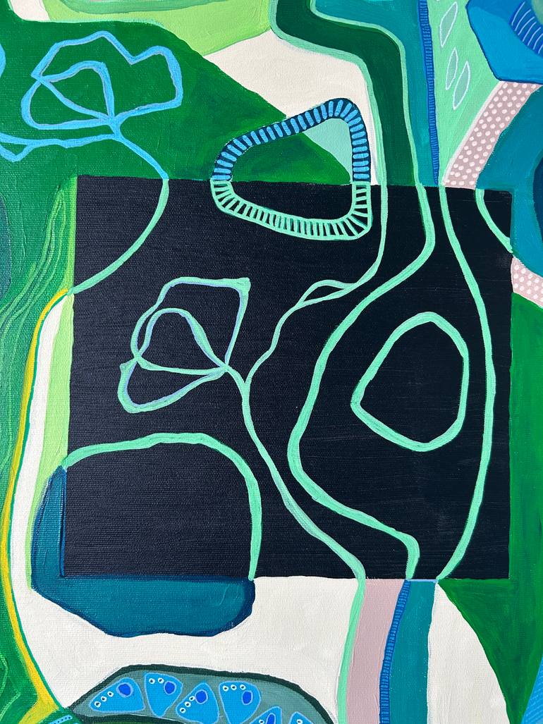 Original Abstract Expressionism Botanic Painting by Samantha Malone