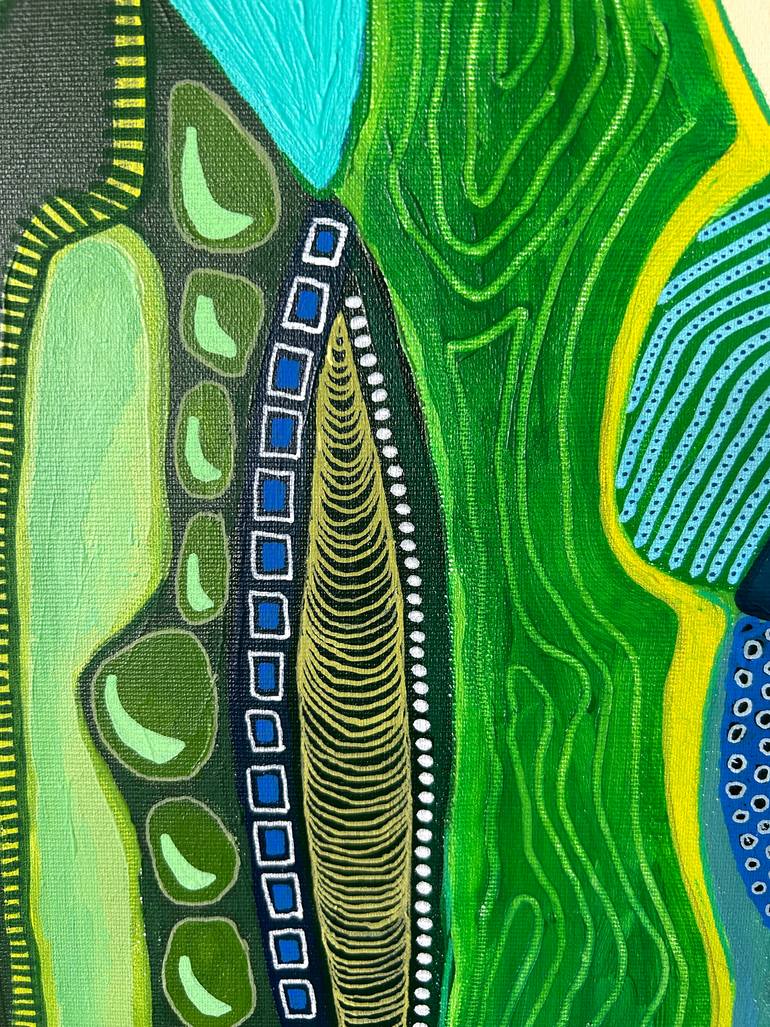 Original Abstract Expressionism Botanic Painting by Samantha Malone