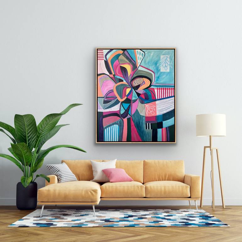 Original Abstract Expressionism Botanic Painting by Samantha Malone