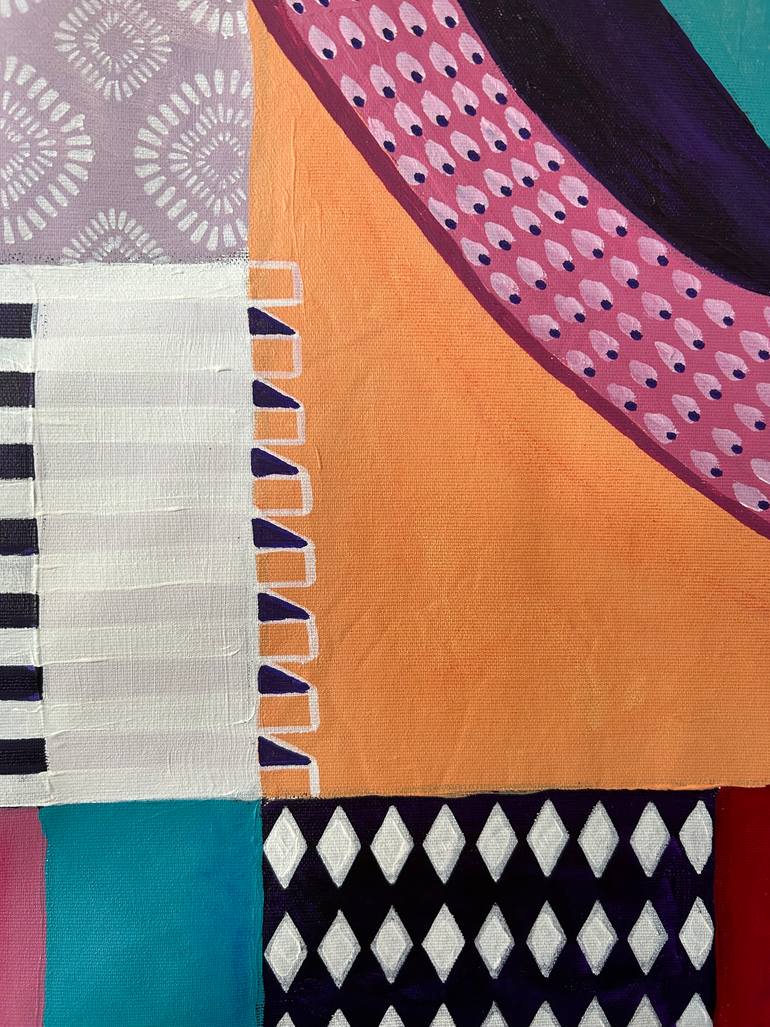 Original Abstract Expressionism Geometric Painting by Samantha Malone
