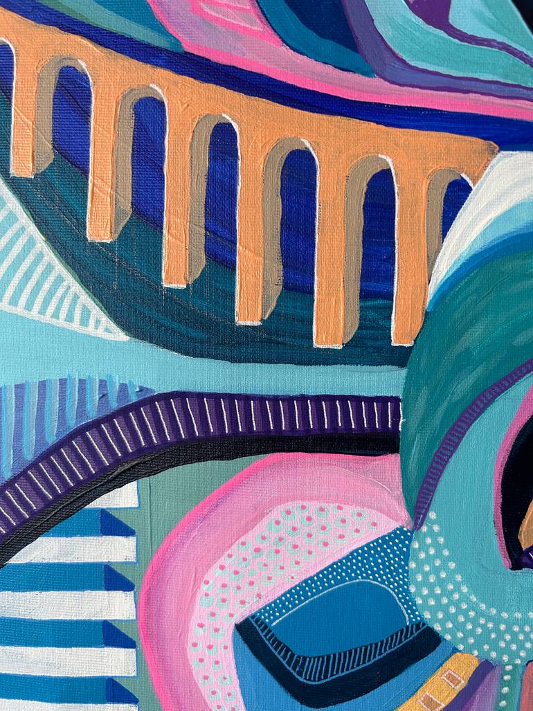 Original Abstract Expressionism Abstract Painting by Samantha Malone