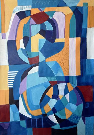 Original Contemporary Geometric Paintings by Samantha MALONE