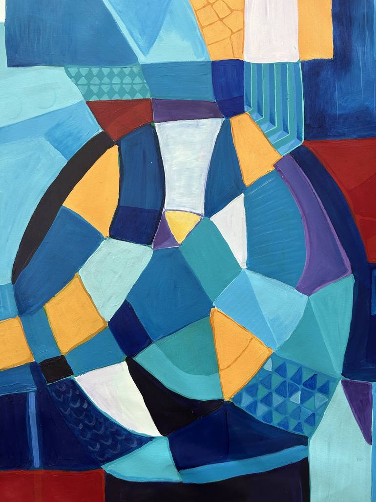 Original Contemporary Geometric Painting by Samantha Malone