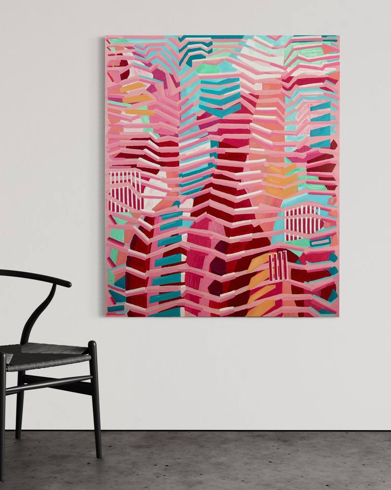 Original Abstract Expressionism Abstract Painting by Samantha Malone