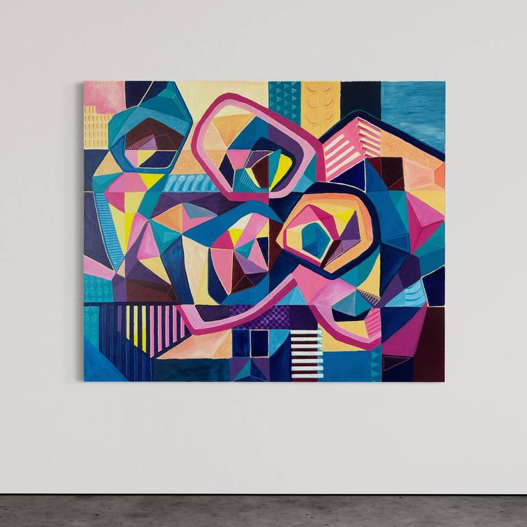 Original Geometric Painting by Samantha Malone