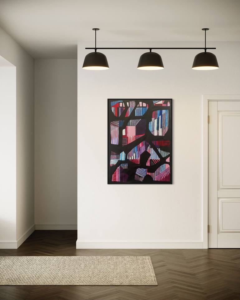 Original Abstract Expressionism Abstract Painting by Samantha Malone