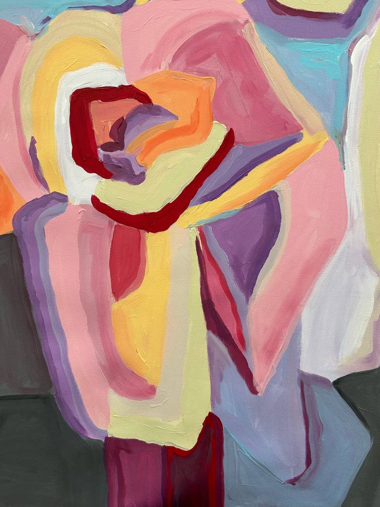 Original Contemporary Floral Painting by Samantha Malone