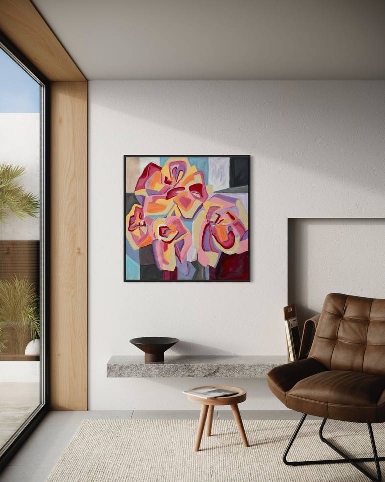 Original Contemporary Floral Painting by Samantha Malone