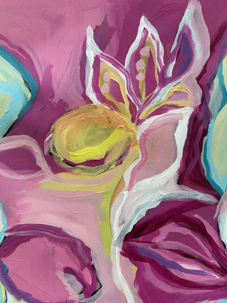 Original Abstract Expressionism Floral Painting by Samantha Malone