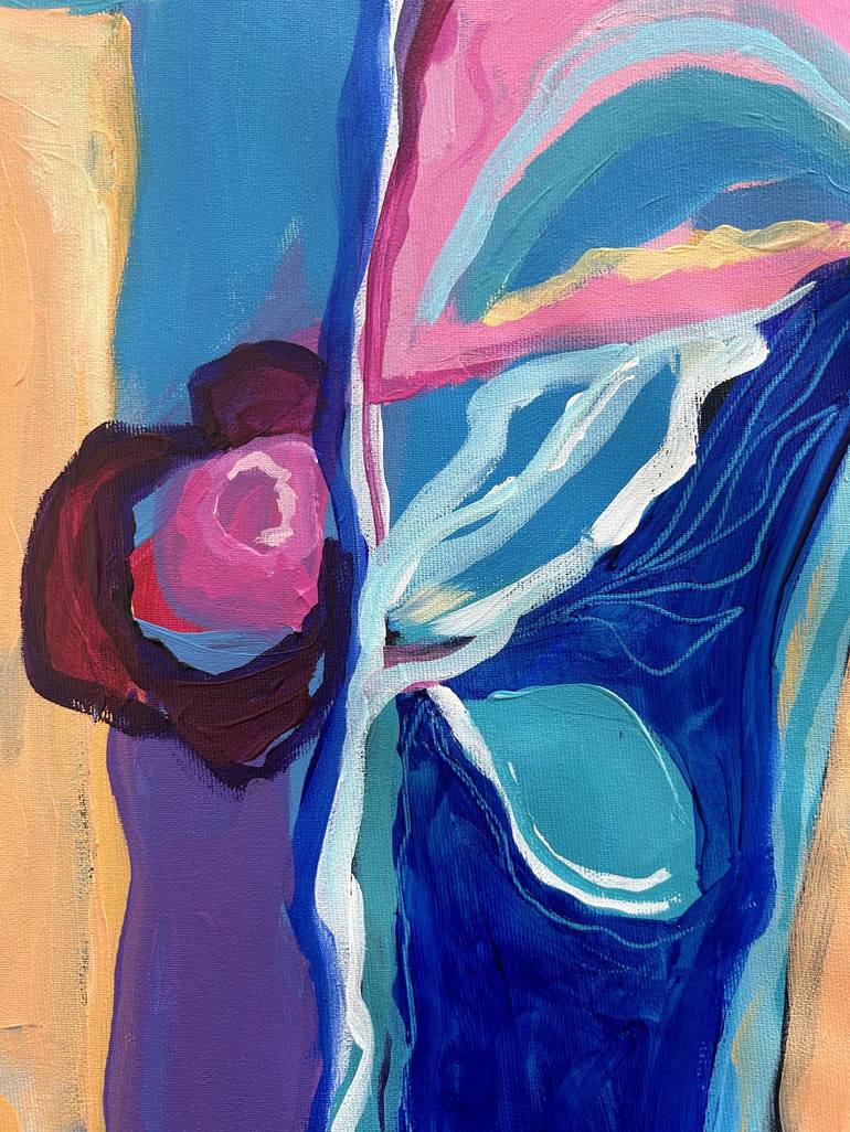 Original Abstract Expressionism Floral Painting by Samantha Malone