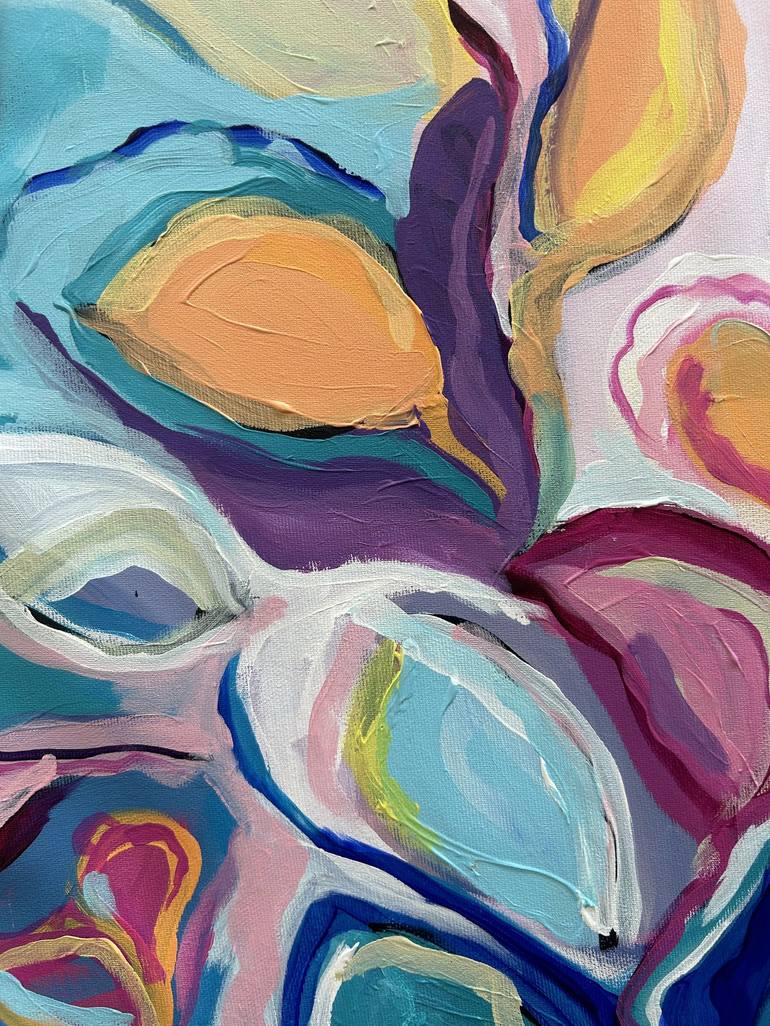 Original Abstract Expressionism Floral Painting by Samantha Malone