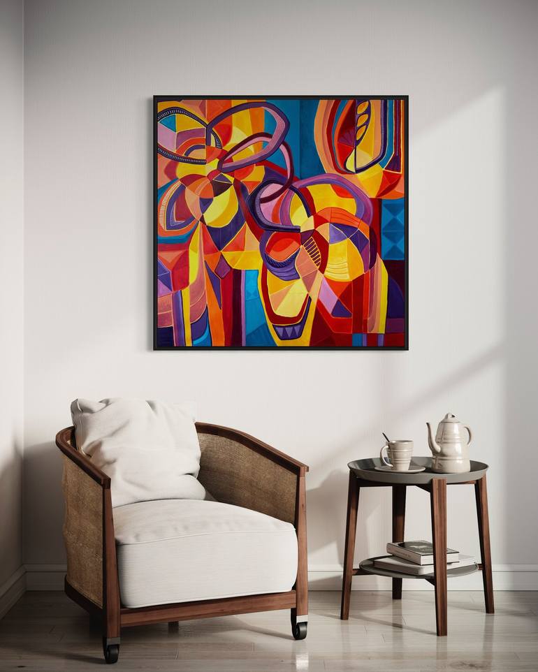 Original Fine Art Abstract Painting by Samantha Malone