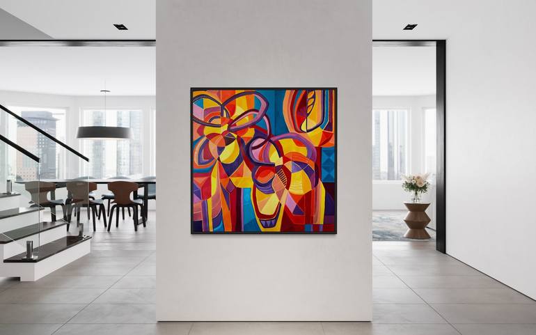 Original Fine Art Abstract Painting by Samantha Malone