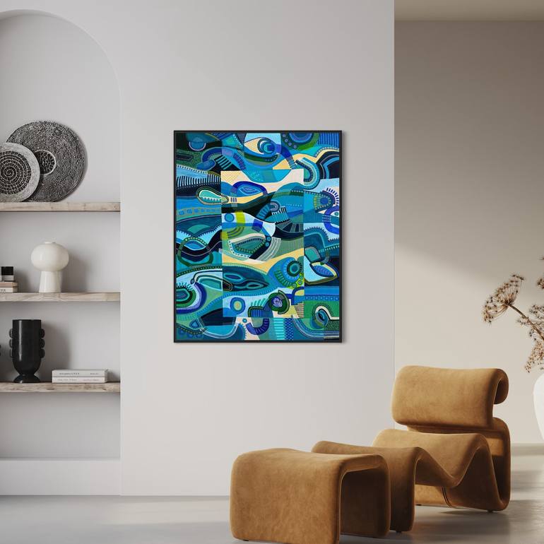 Original Contemporary Abstract Painting by Samantha Malone