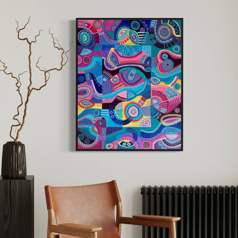 Original Contemporary Abstract Painting by Samantha Malone
