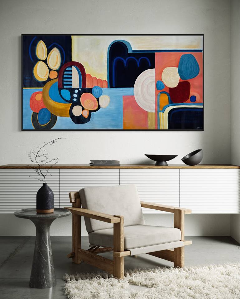 Original Abstract Landscape Mixed Media by Samantha Malone