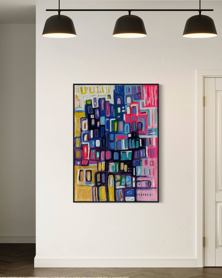 Original Abstract Expressionism Abstract Painting by Samantha Malone