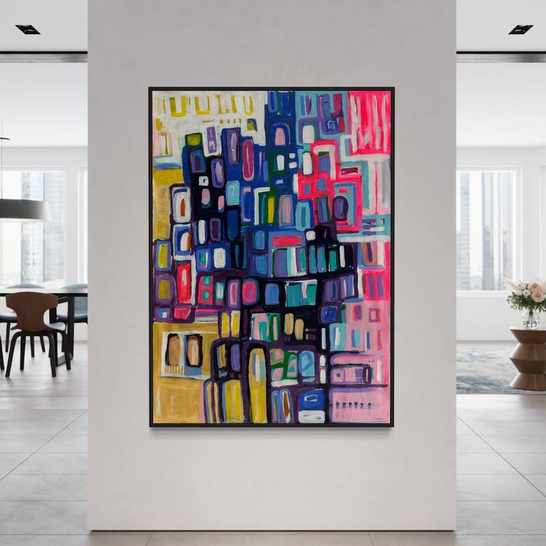 Original Abstract Expressionism Abstract Painting by Samantha Malone