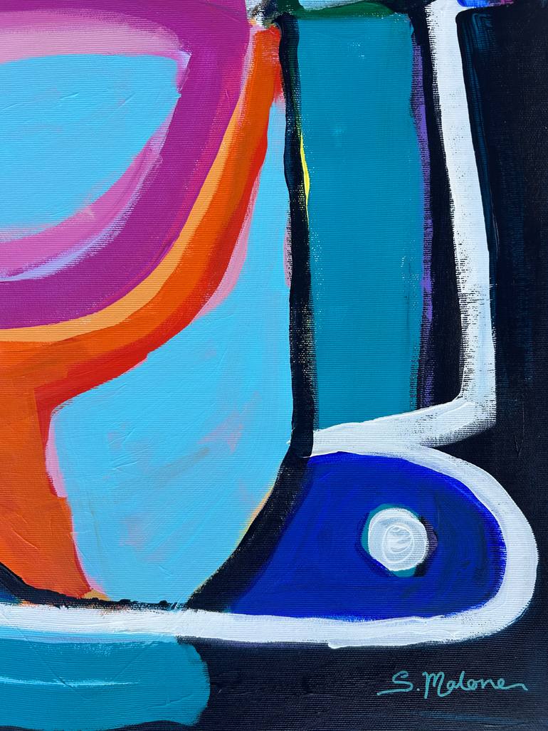Original Abstract Expressionism Abstract Painting by Samantha Malone