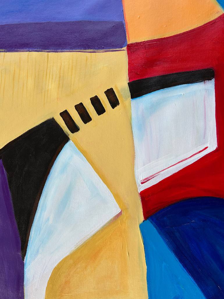 Original Geometric Abstract Painting by Samantha Malone