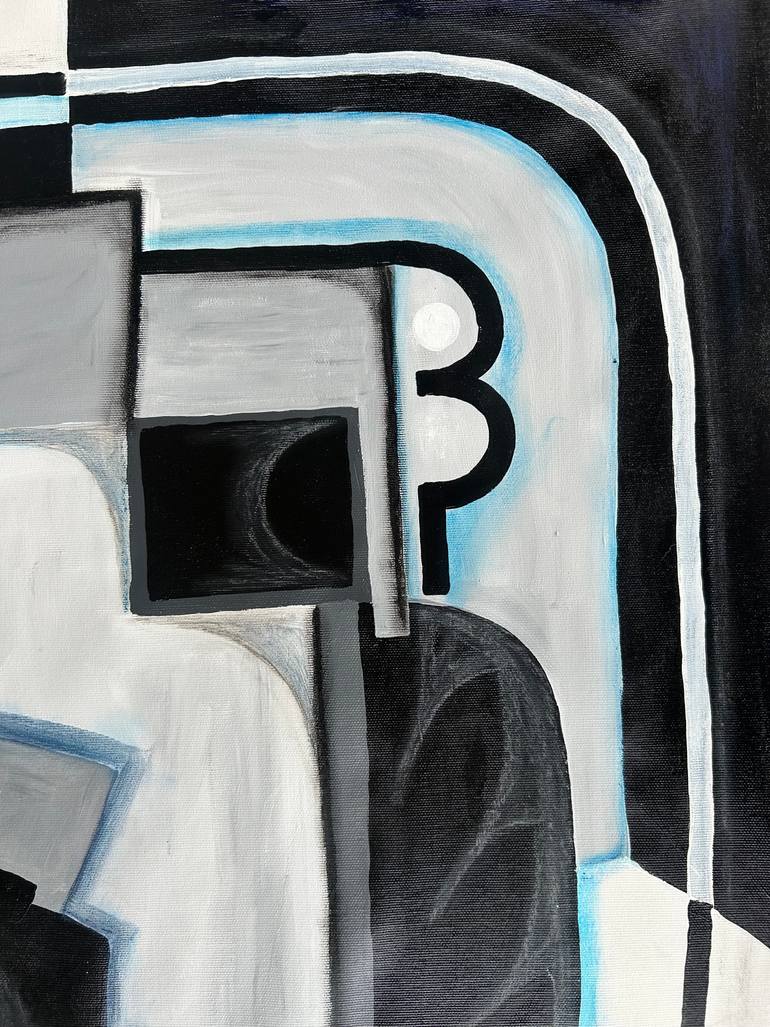 Original Cubism Abstract Mixed Media by Samantha Malone