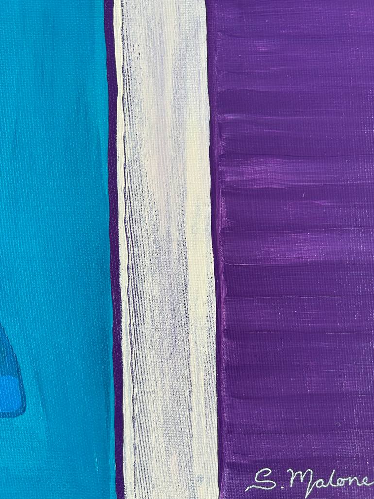 Original Geometric Abstract Painting by Samantha Malone