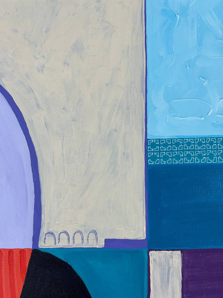 Original Geometric Abstract Painting by Samantha Malone