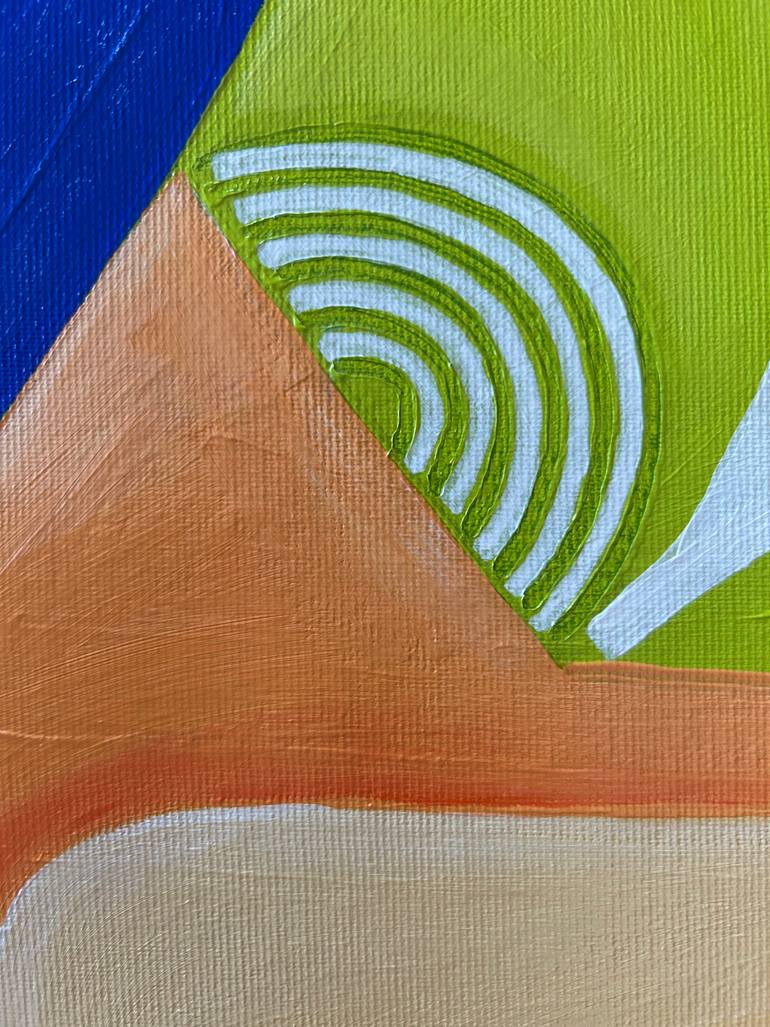 Original Geometric Abstract Painting by Samantha Malone