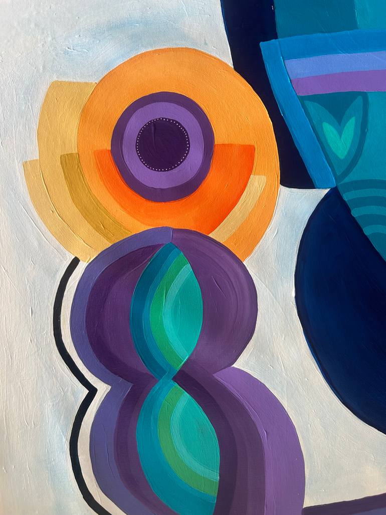 Original Cubism Abstract Painting by Samantha Malone