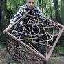 Paolo Grassi with Cube 77 in the forest