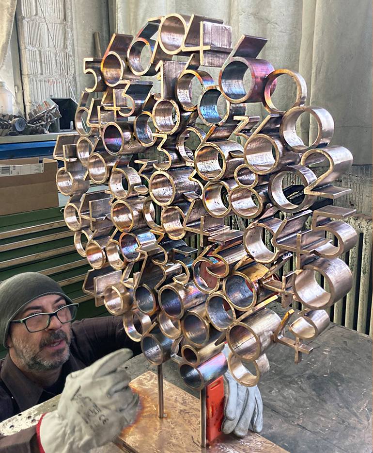 Original Conceptual Abstract Sculpture by Paolo Grassi