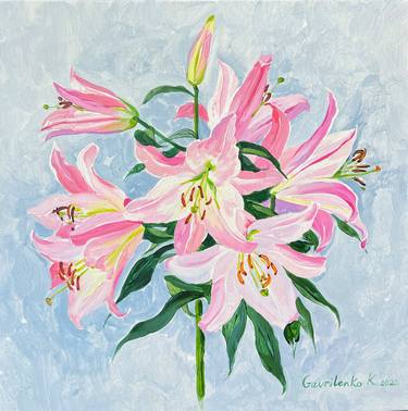 Original Fine Art Floral Paintings by Gavrylenko Kateryna