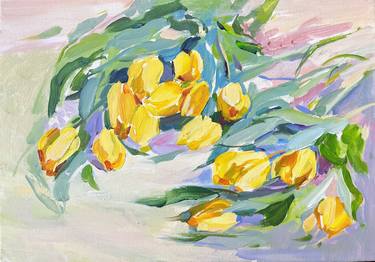 Original Fine Art Floral Paintings by Gavrylenko Kateryna