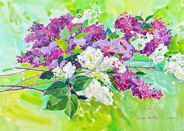 Original Fine Art Floral Paintings by Gavrylenko Kateryna