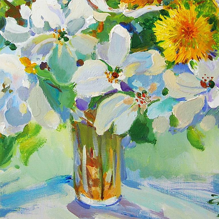 Original Floral Painting by Gavrylenko Kateryna