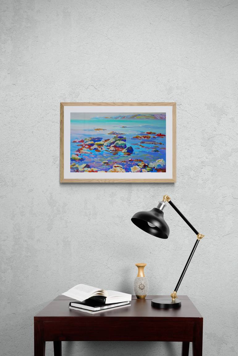 Original Fine Art Seascape Painting by Gavrylenko Kateryna