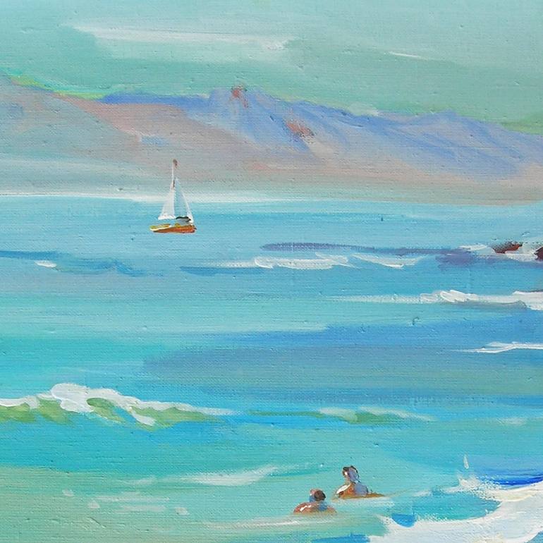 Original Fine Art Seascape Painting by Gavrylenko Kateryna