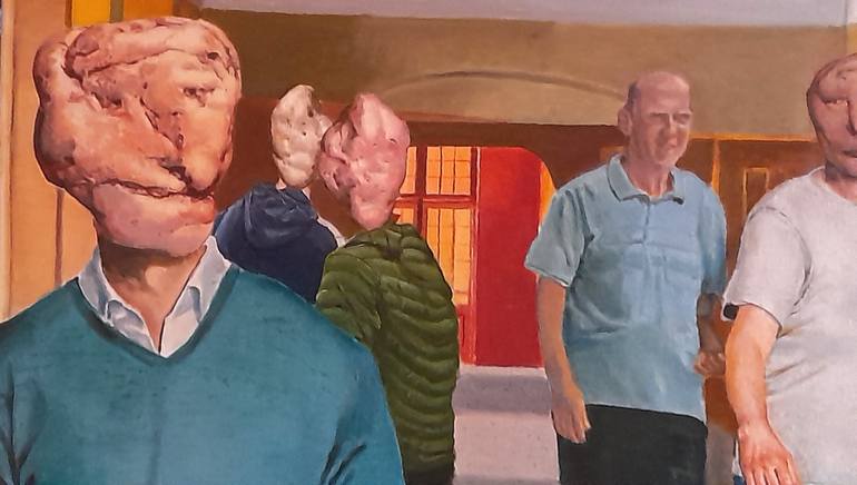 Original People Painting by Sjoerd Bras