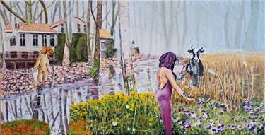 Original Figurative Landscape Painting by Sjoerd Bras