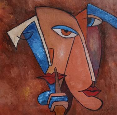 Cubist oil painting thumb