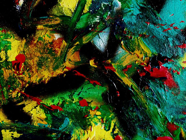 Original Abstract Expressionism Abstract Painting by Silajit Ghosh