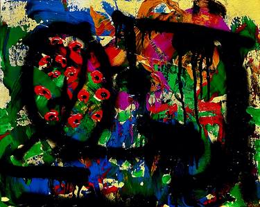 Original Abstract Expressionism Abstract Paintings by SILAJIT GHOSH
