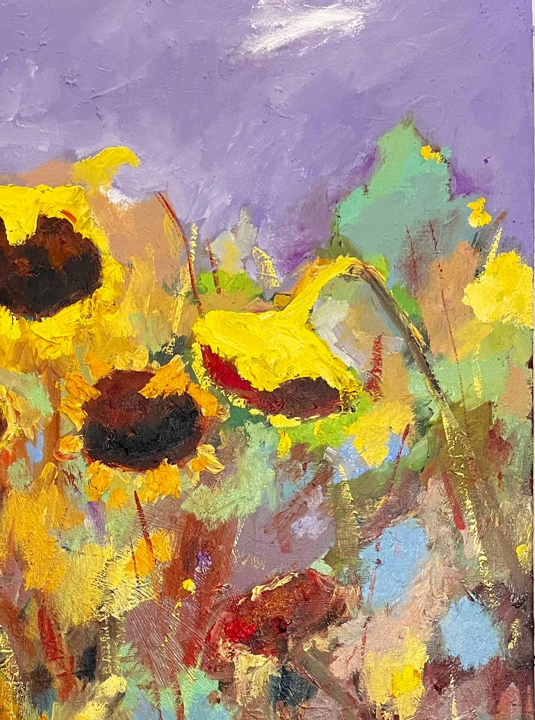 Original Abstract Expressionism Botanic Painting by Edvard Badalyan