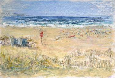 Original Expressionism Beach Drawings by Oxana Shimanchuk