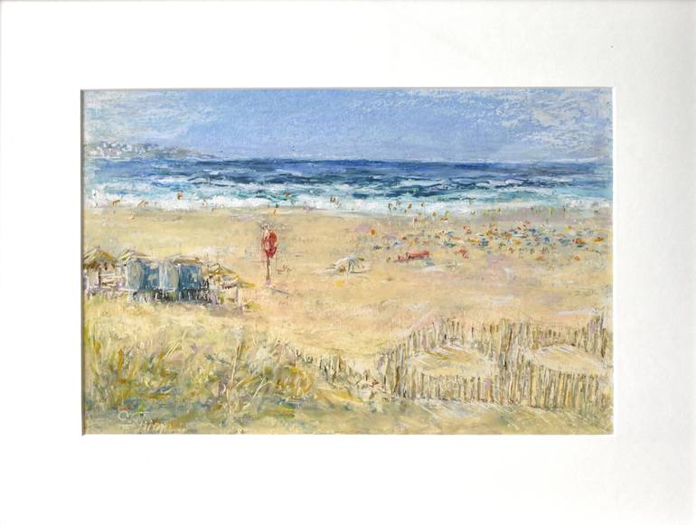 Original Beach Drawing by Oxana Shimanchuk