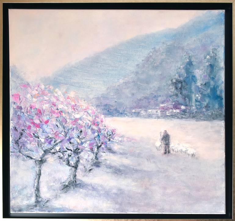Original Impressionism Landscape Painting by Oxana Shimanchuk