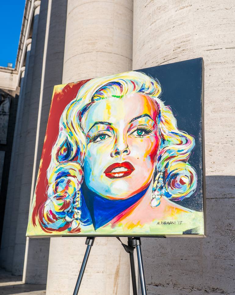 Original Pop Art Cinema Painting by Massimo Paravani